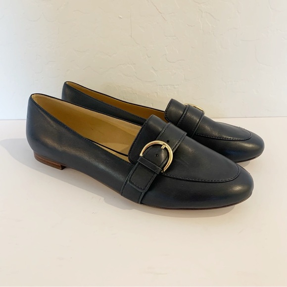 EUC Talbots Ryan D-Ring Navy Leather Slip On Loafer Size 7.5M - Picture 1 of 11